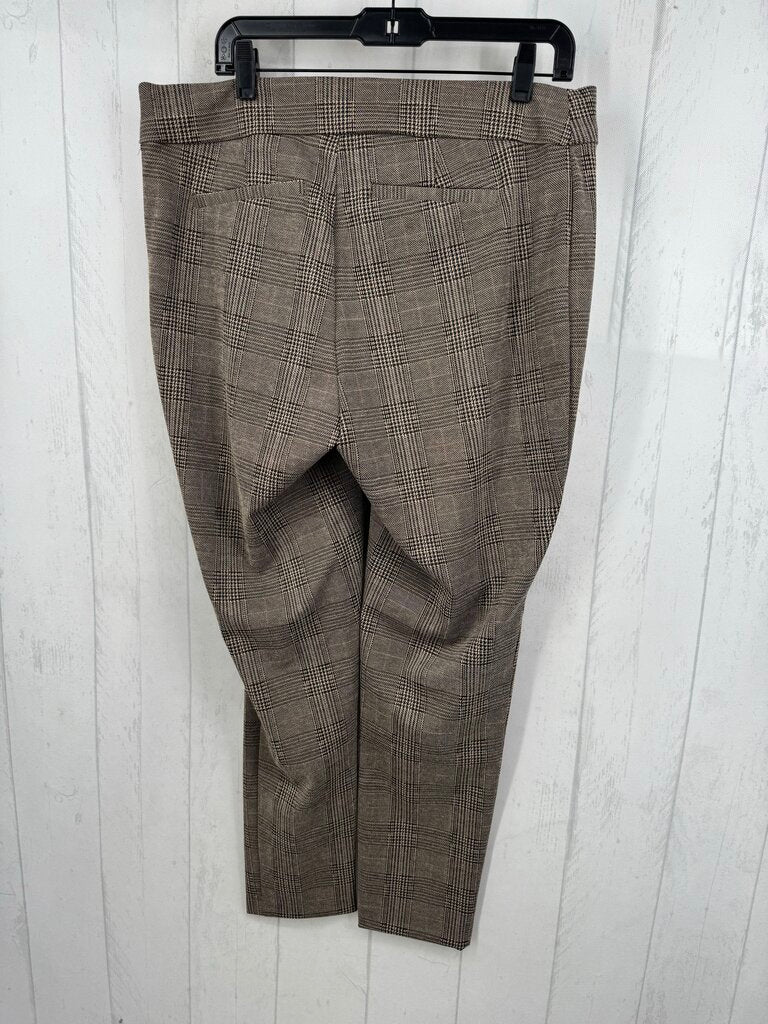 1X pull-on plaid pant