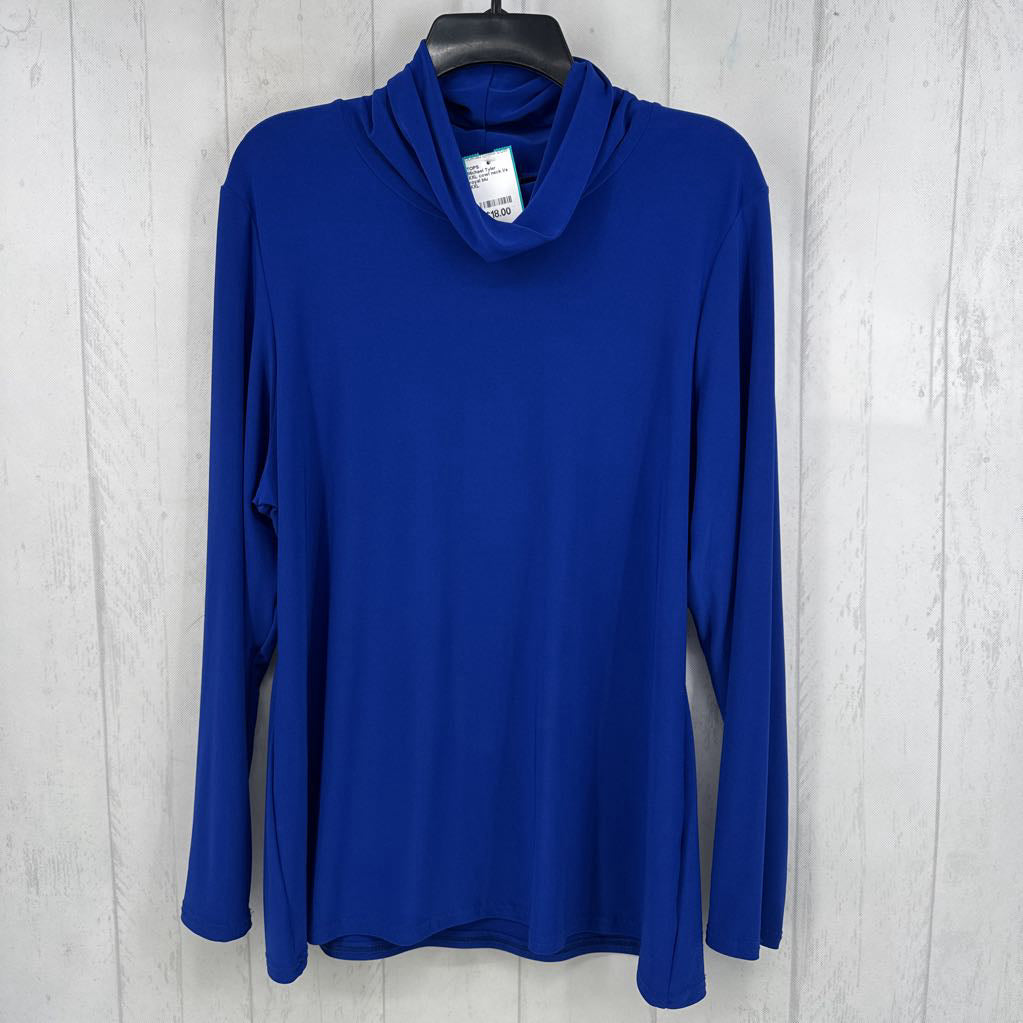 XXL cowl neck l/s top