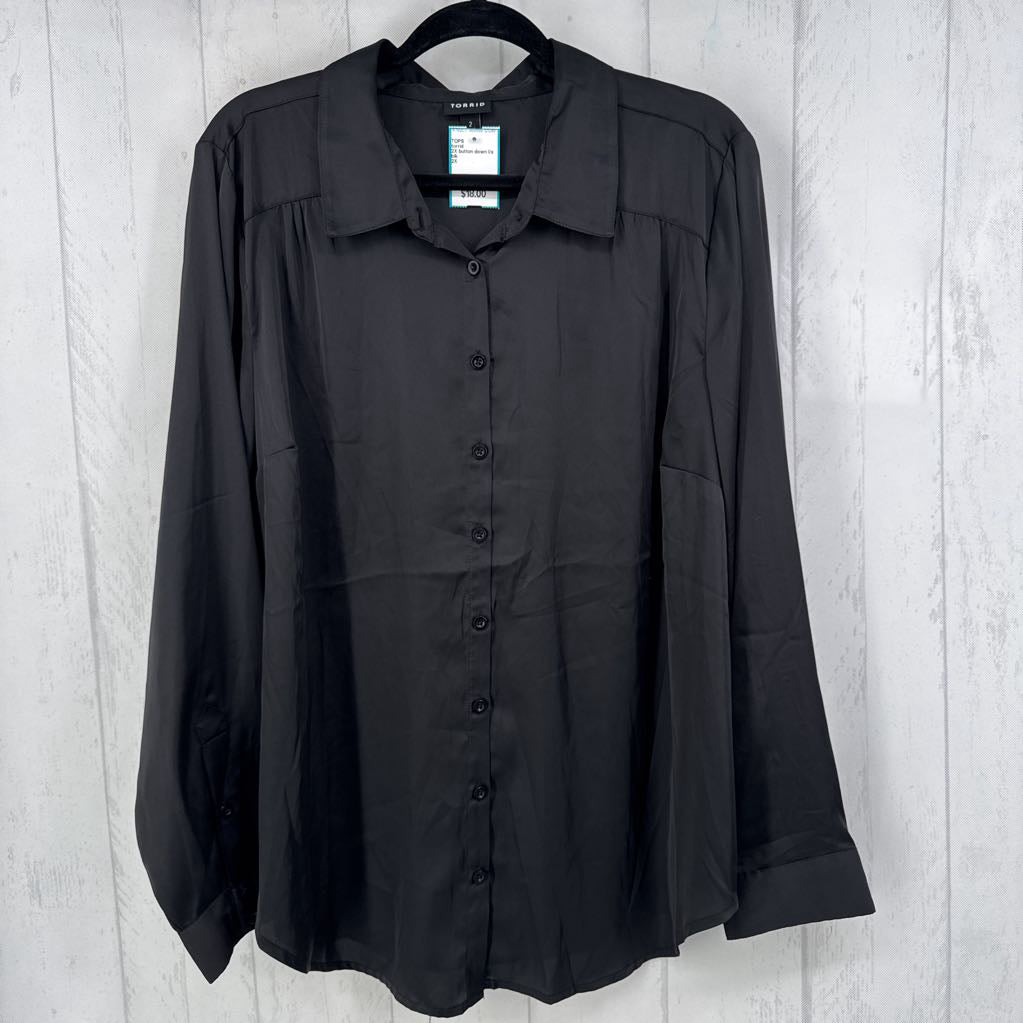 2X button down l/s top