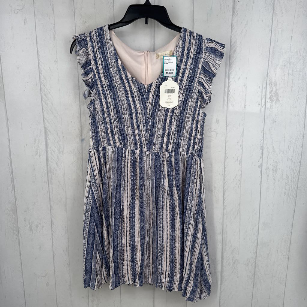 R70 L smocked flutter slv dress