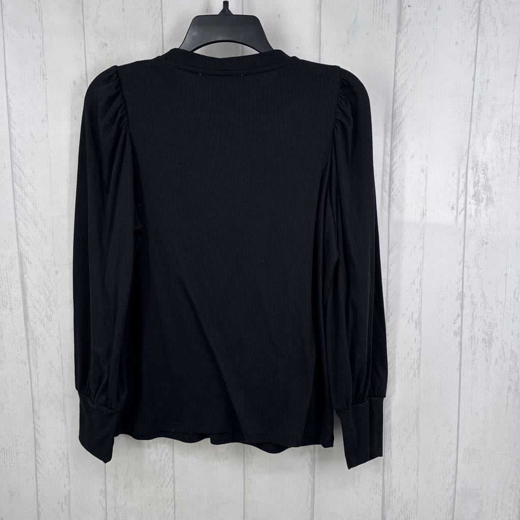 L ribbed crewneck l/s top