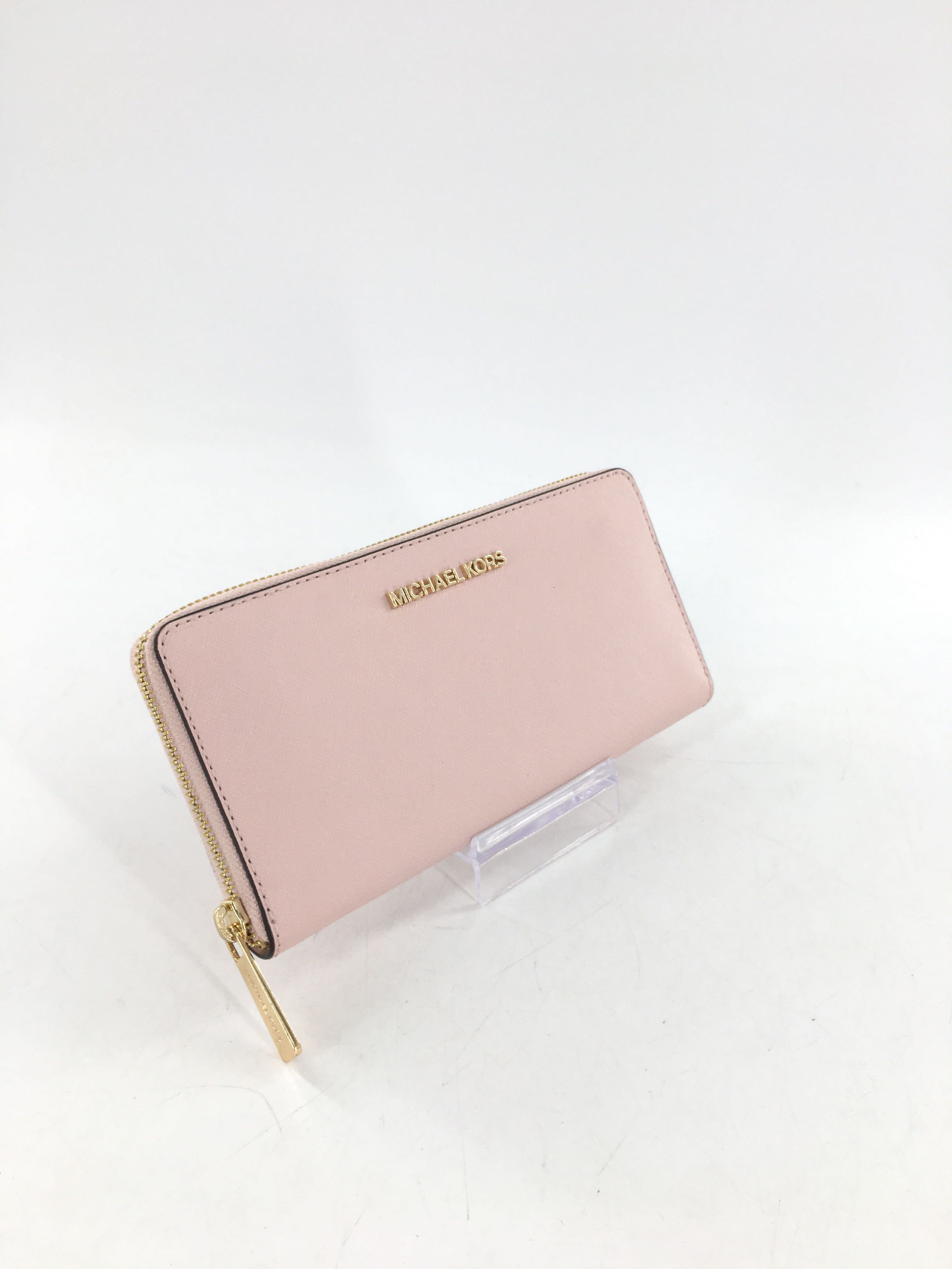 saffiano leather zip-around wallet