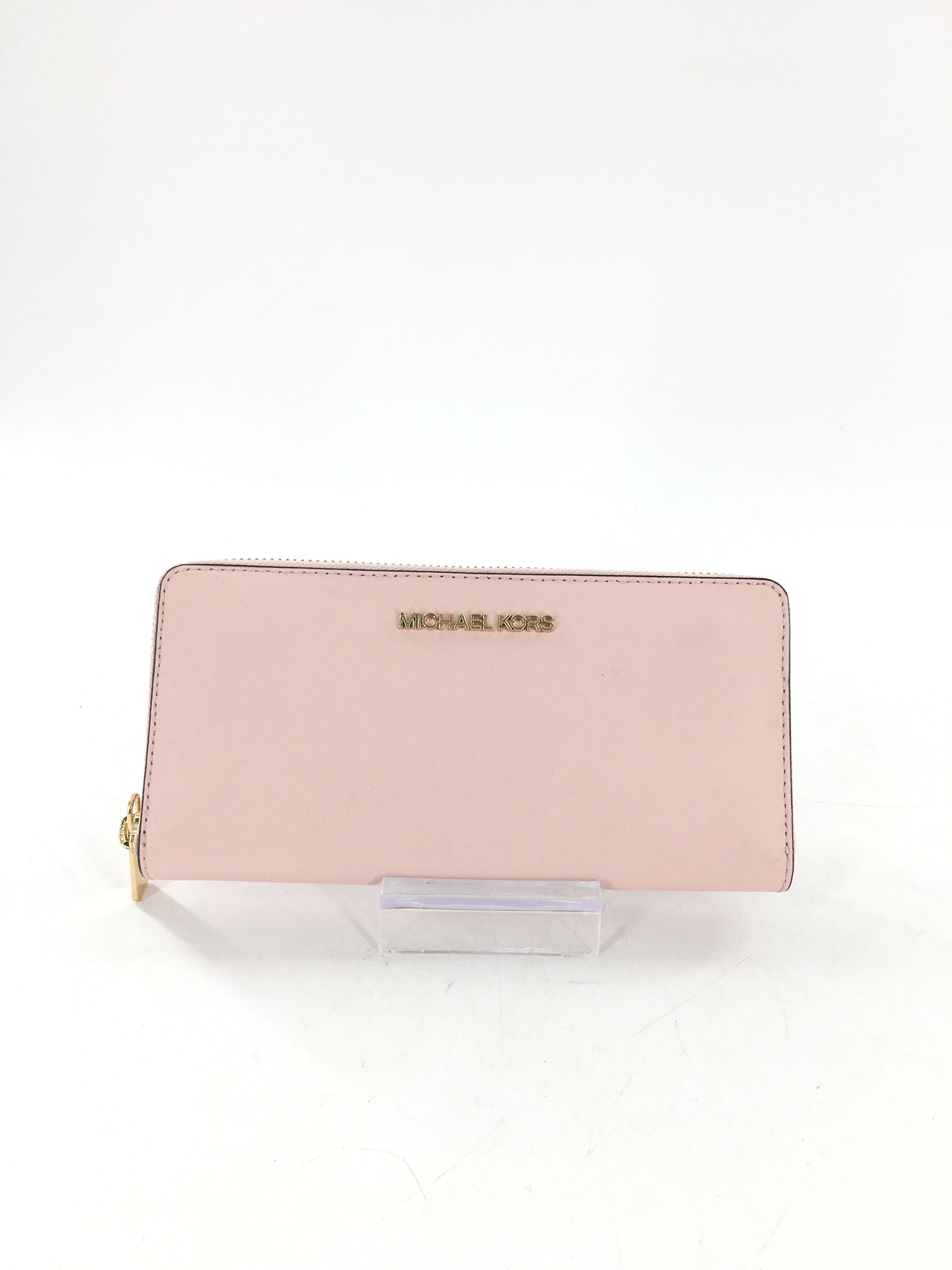 saffiano leather zip-around wallet