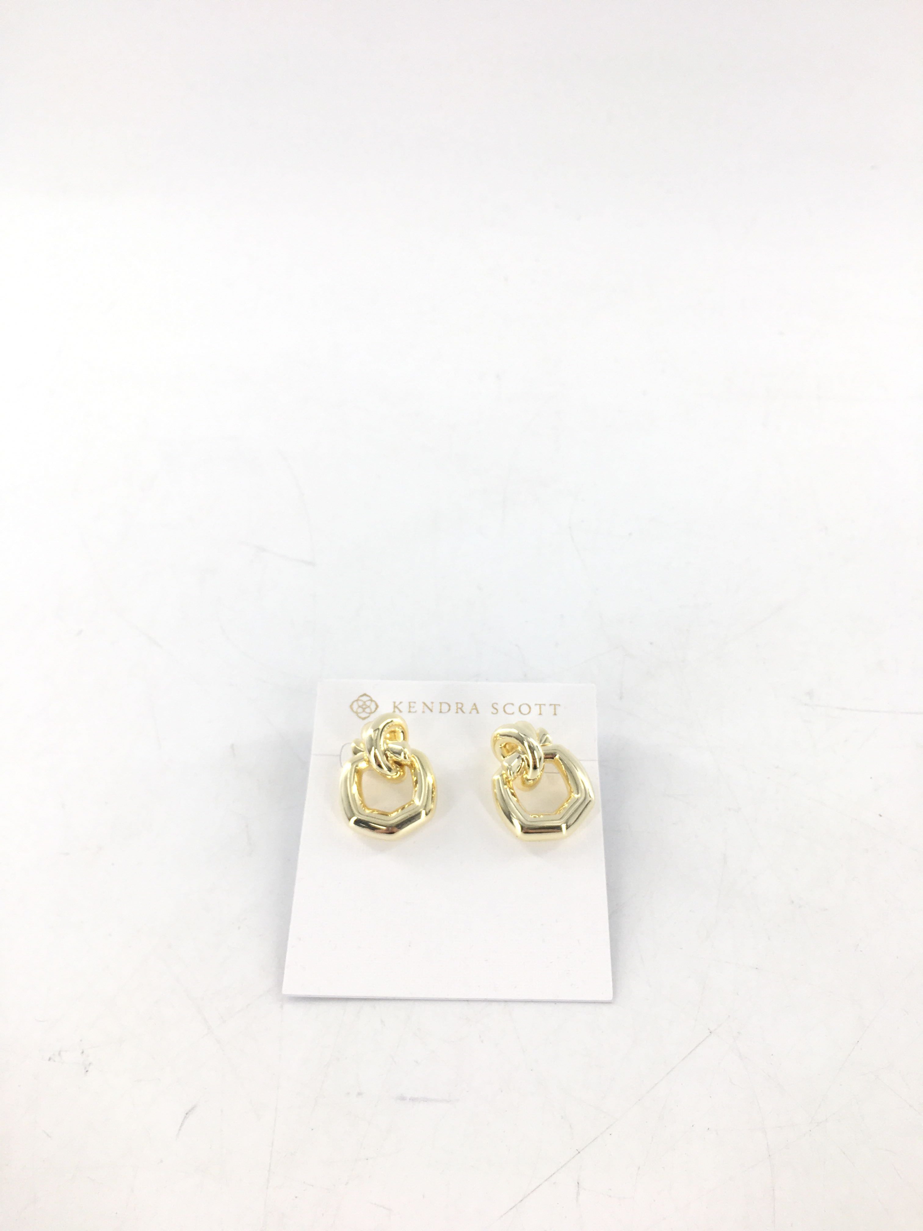 gold knot earrings