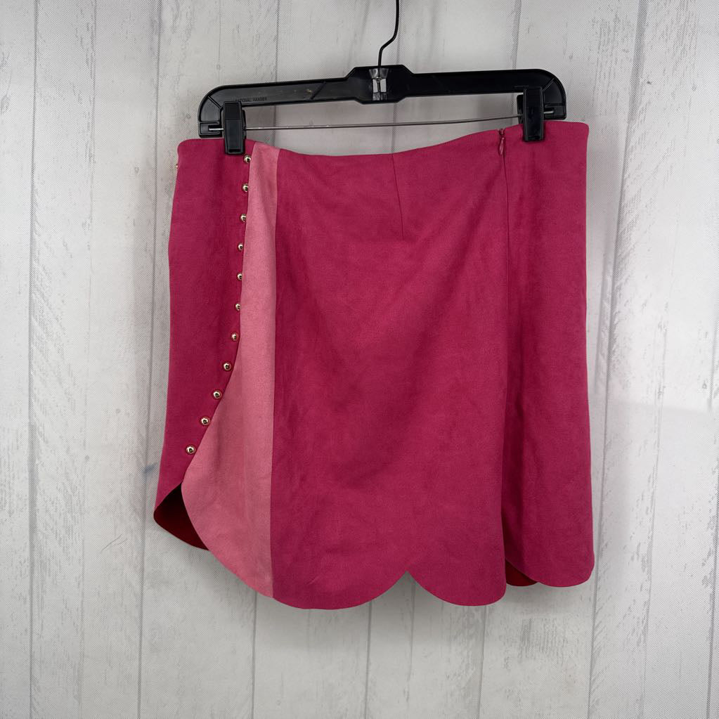 XL 2pc colorful studded skirt set