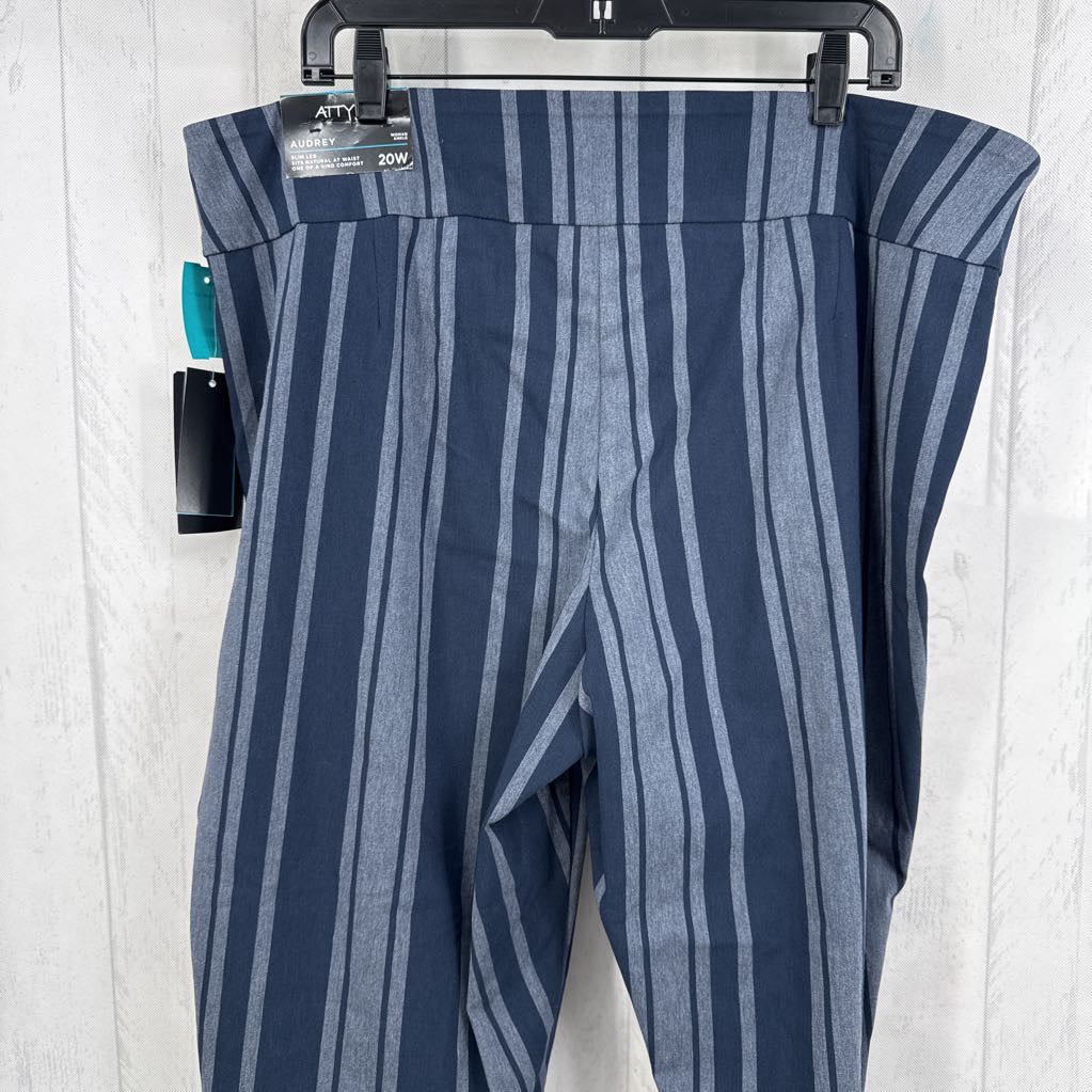 20w striped pull-on pant