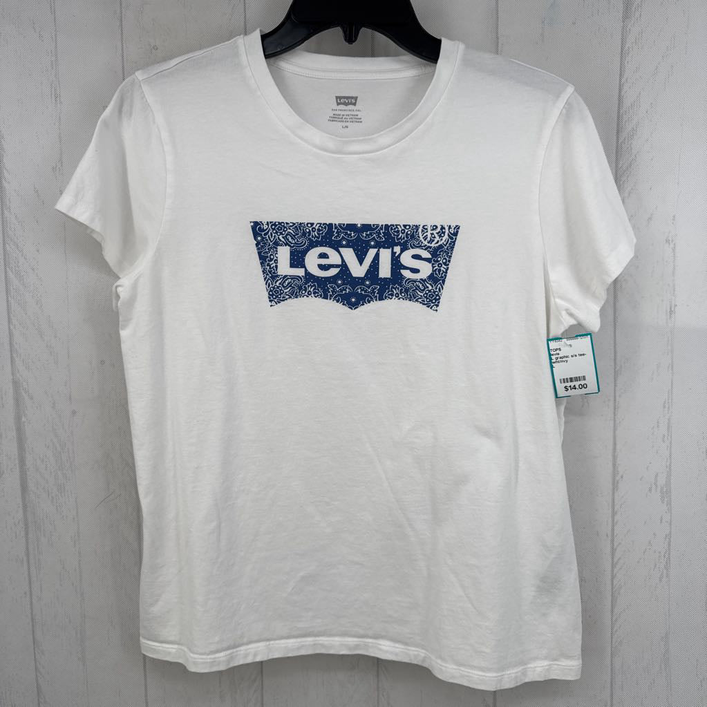 L graphic s/s tee-levis
