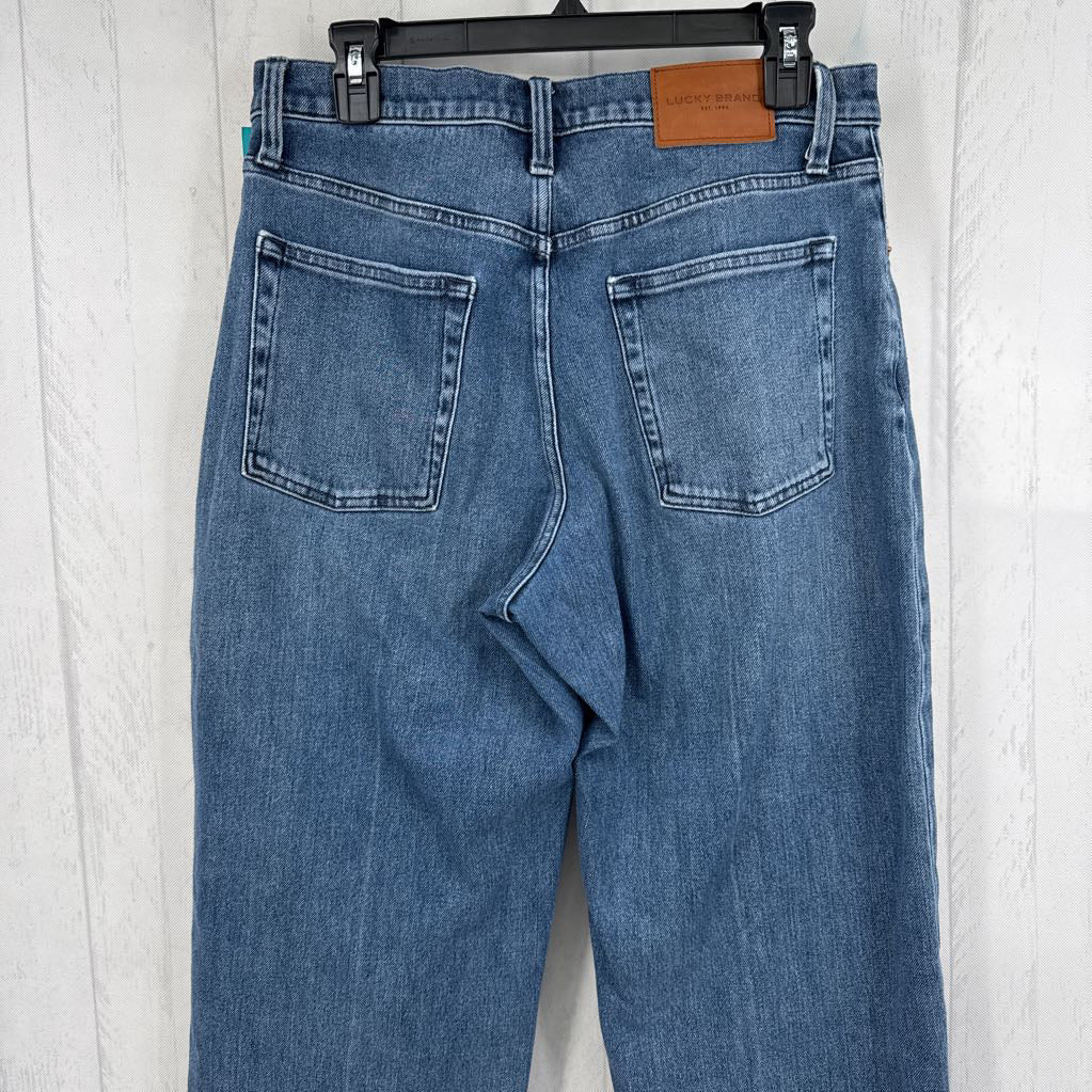 10 hi-rise wide leg jean