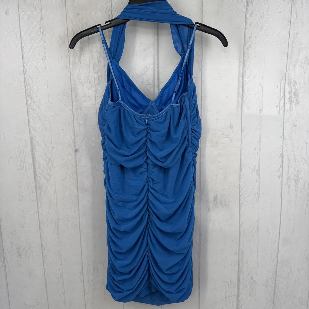 XL ruched halterneck dress