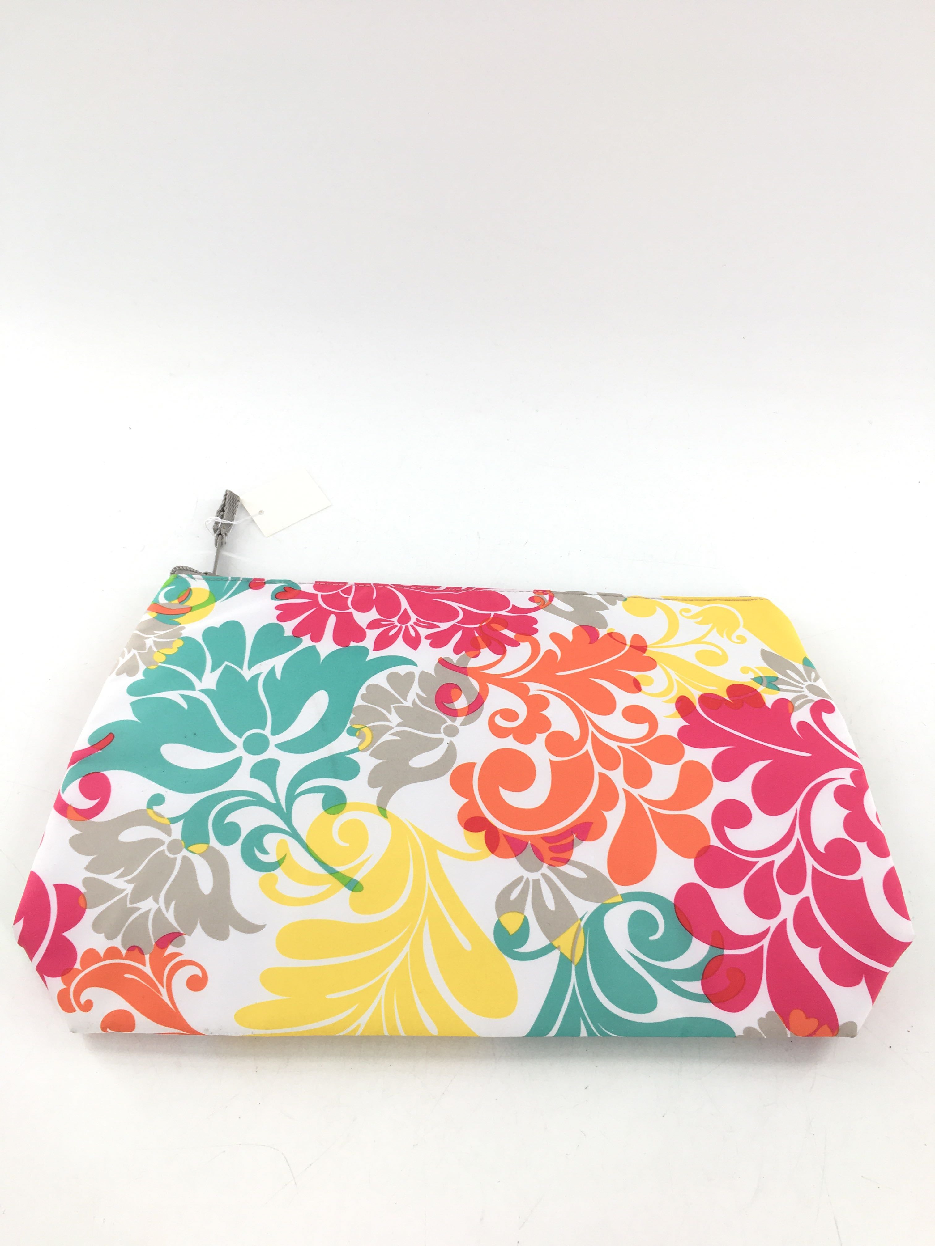 Thirty-One thermal floral zipper pouch