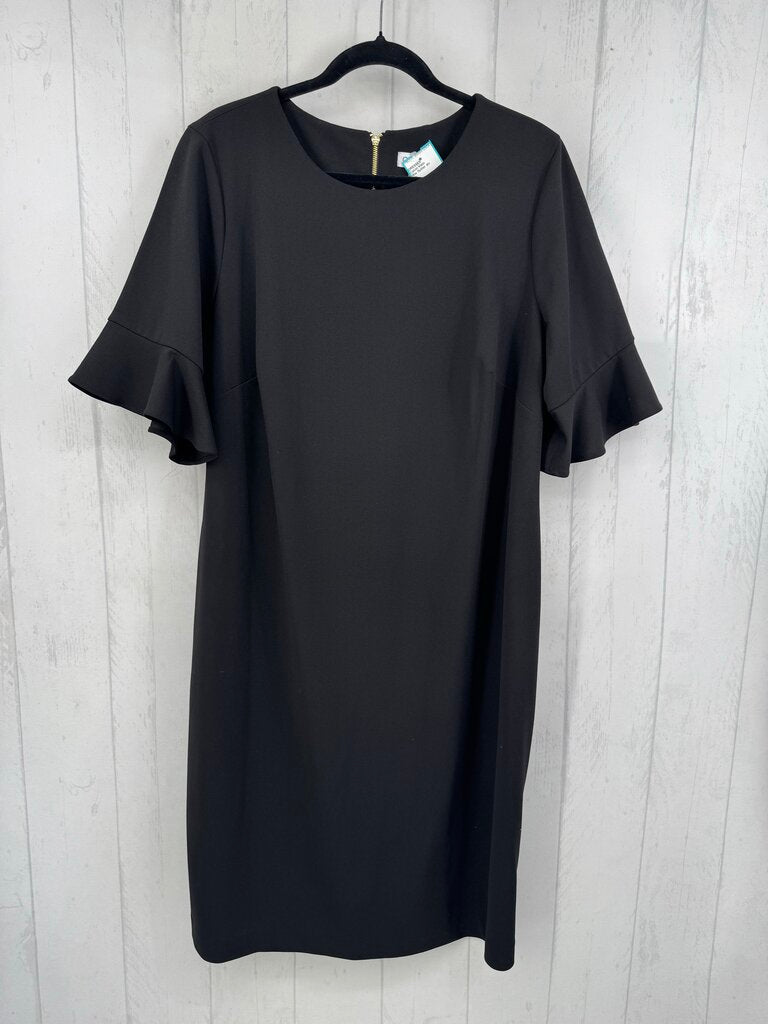18w flutter slv sheath dress s/s