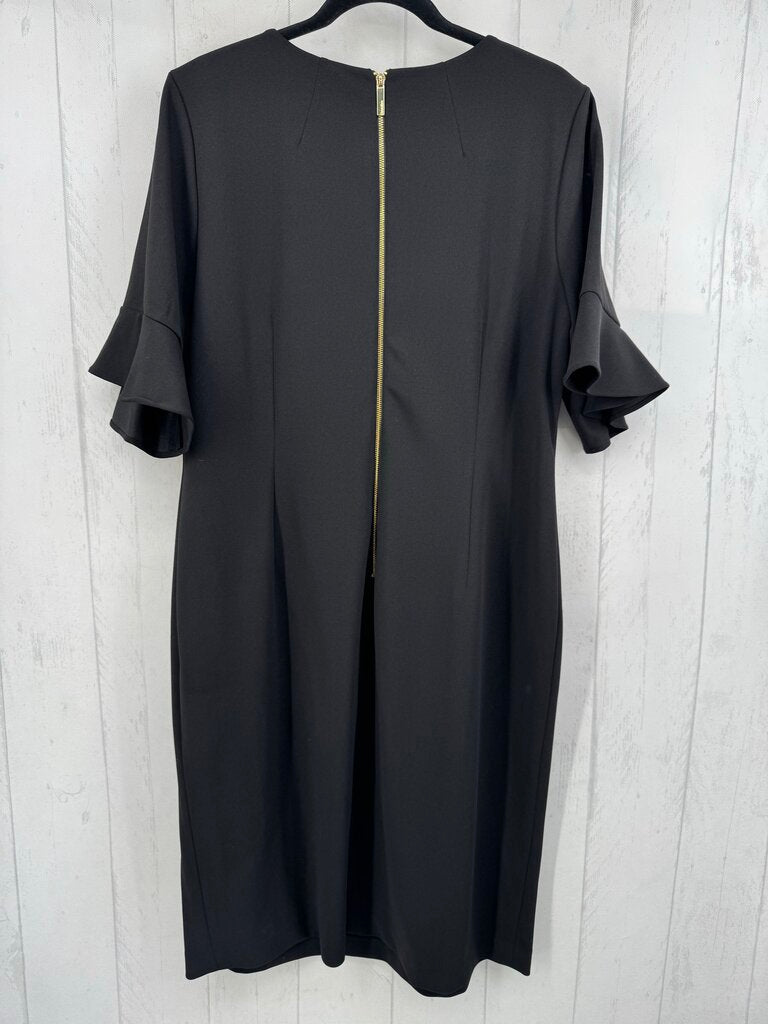 18w flutter slv sheath dress s/s