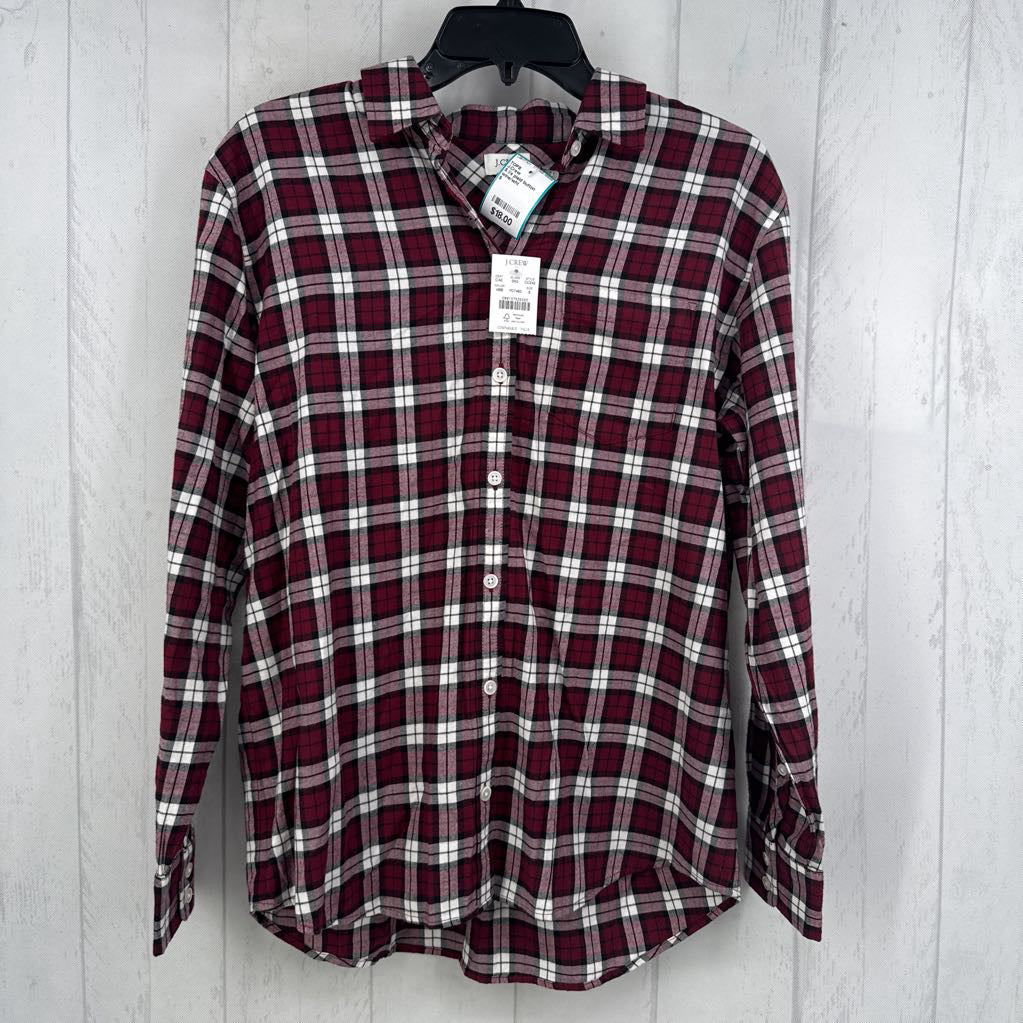 S l/s plaid button shirt