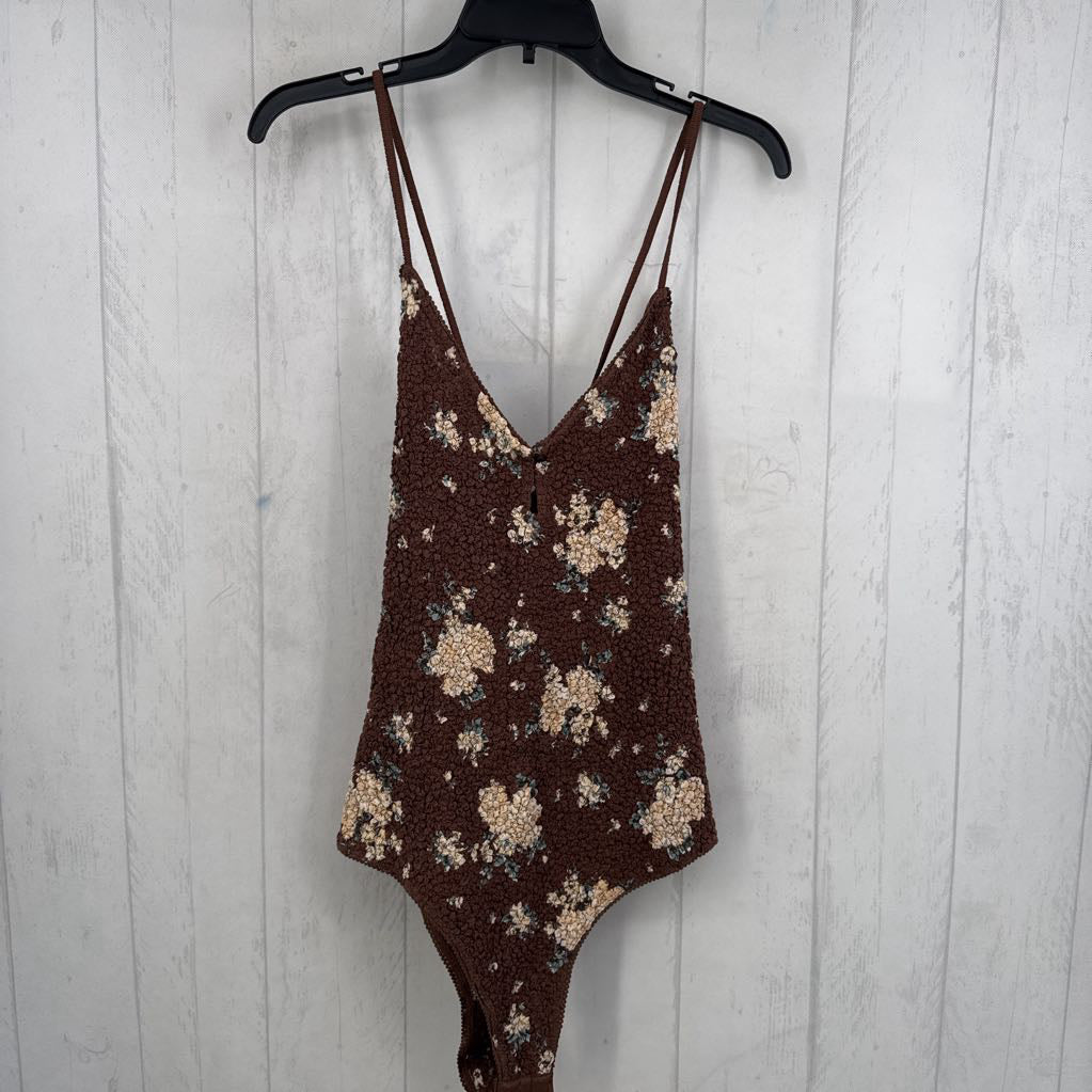 R228 L textured flo print slvls bodysuit