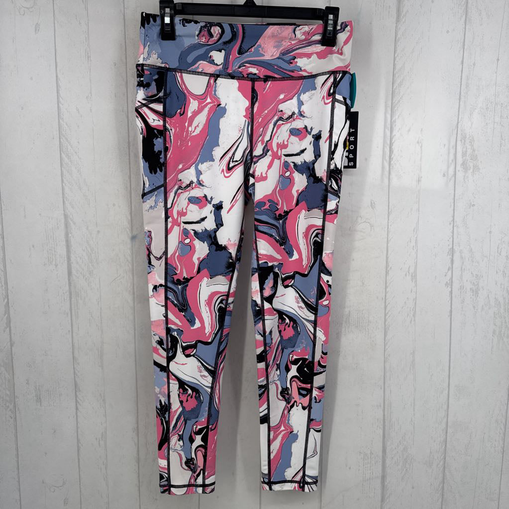 R59 M marble print high waist leggings
