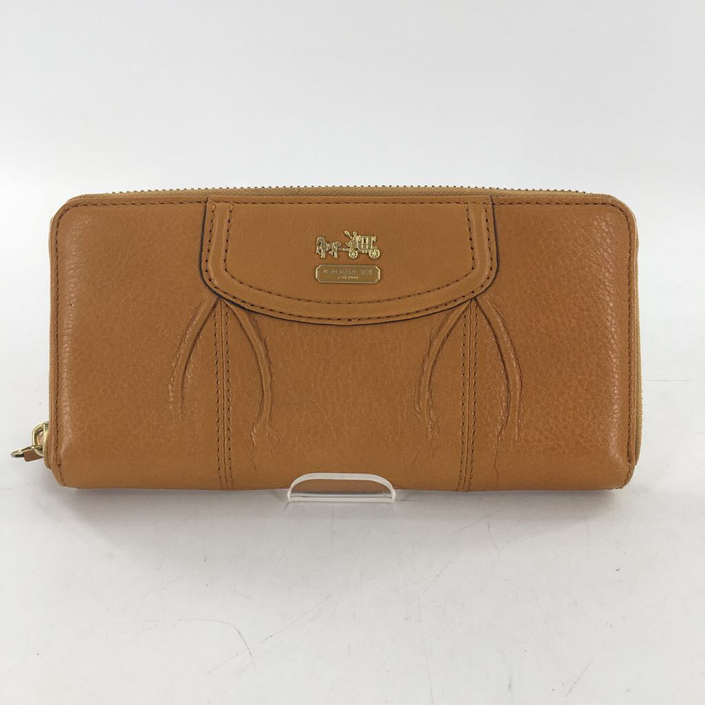 leather zip-around wallet