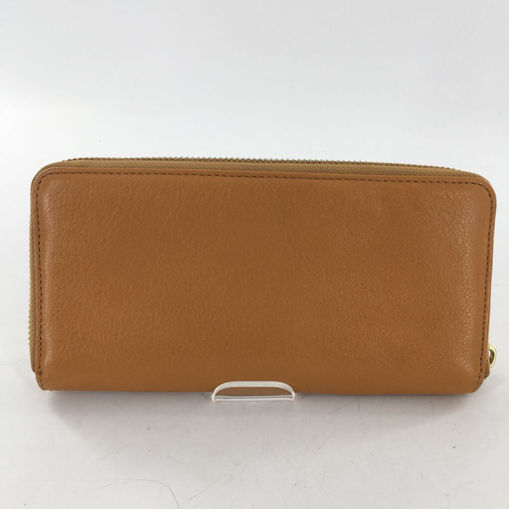leather zip-around wallet