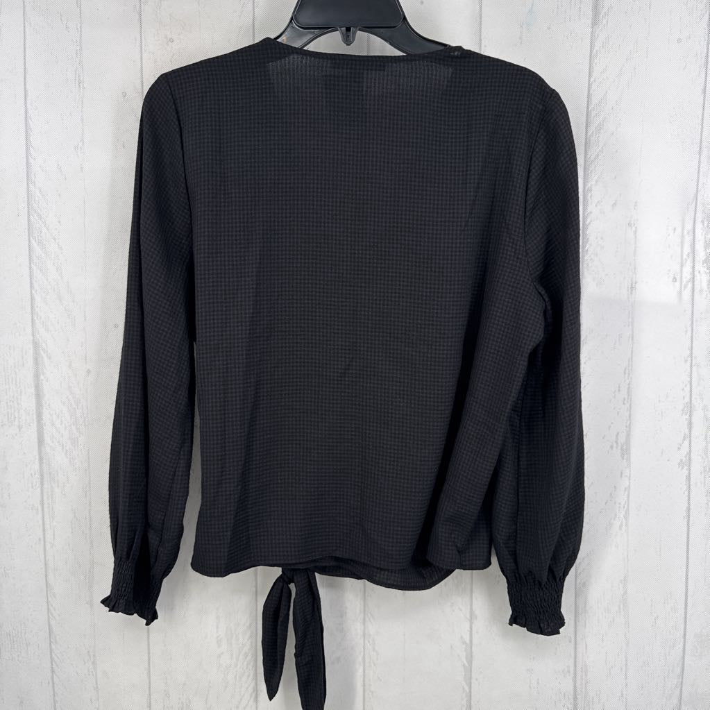 M textured crossover l/s top