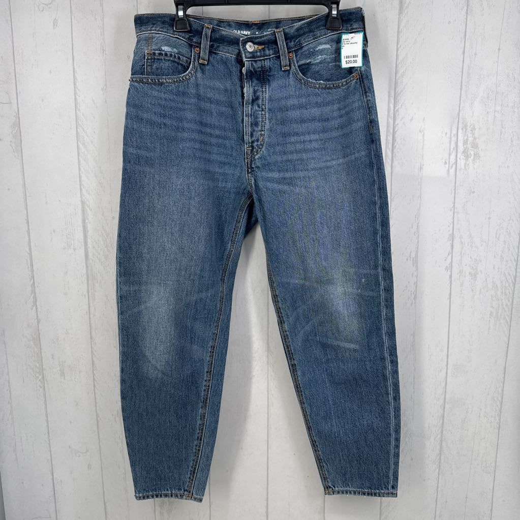 8 hi-rise slouchy taper leg jean