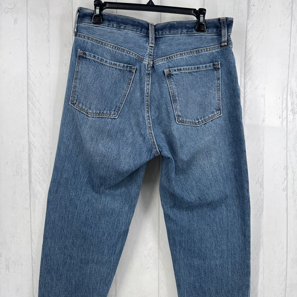 8 hi-rise slouchy taper leg jean