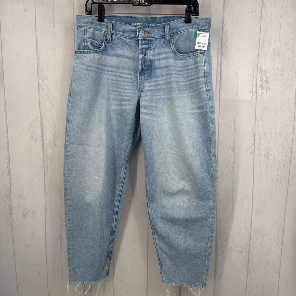 8 hi-rise slouchy taper leg jean