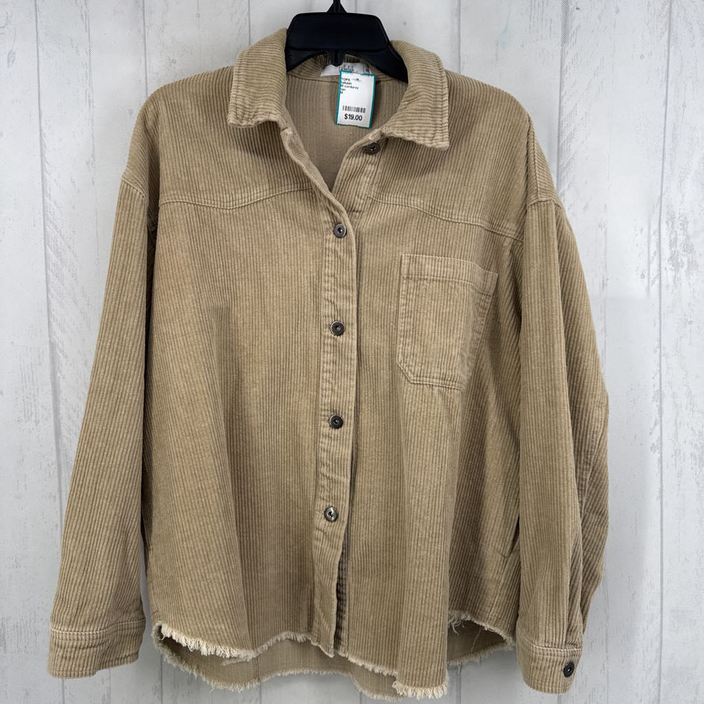 M corduroy shacket