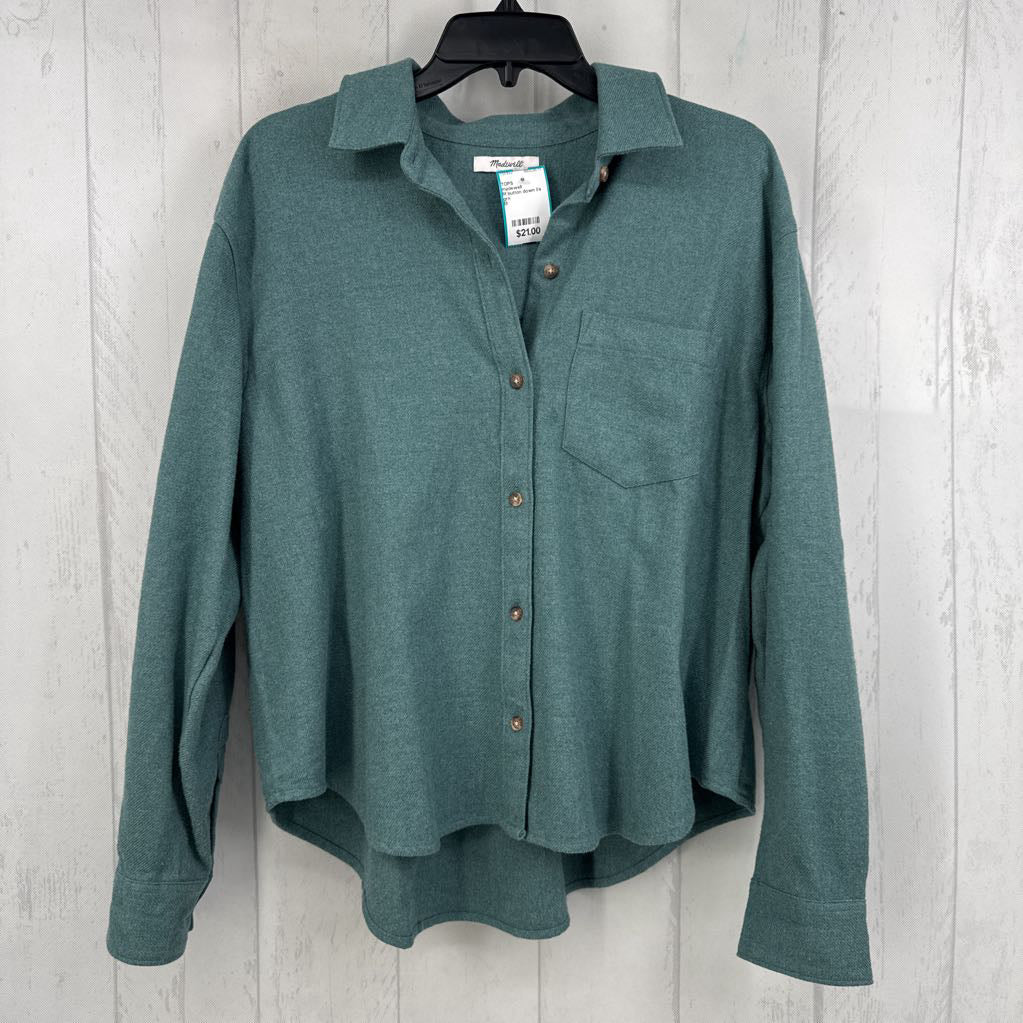 M button down l/s top