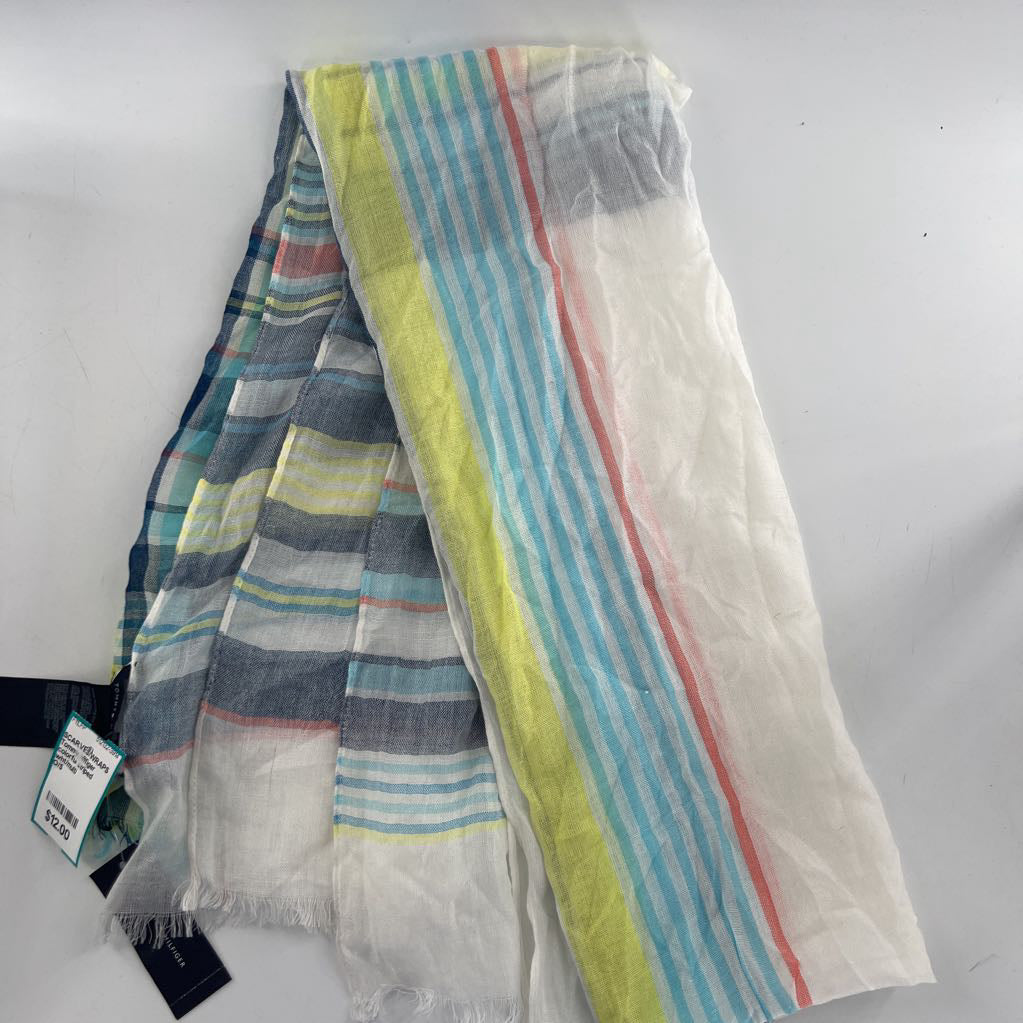 colorful striped scarf