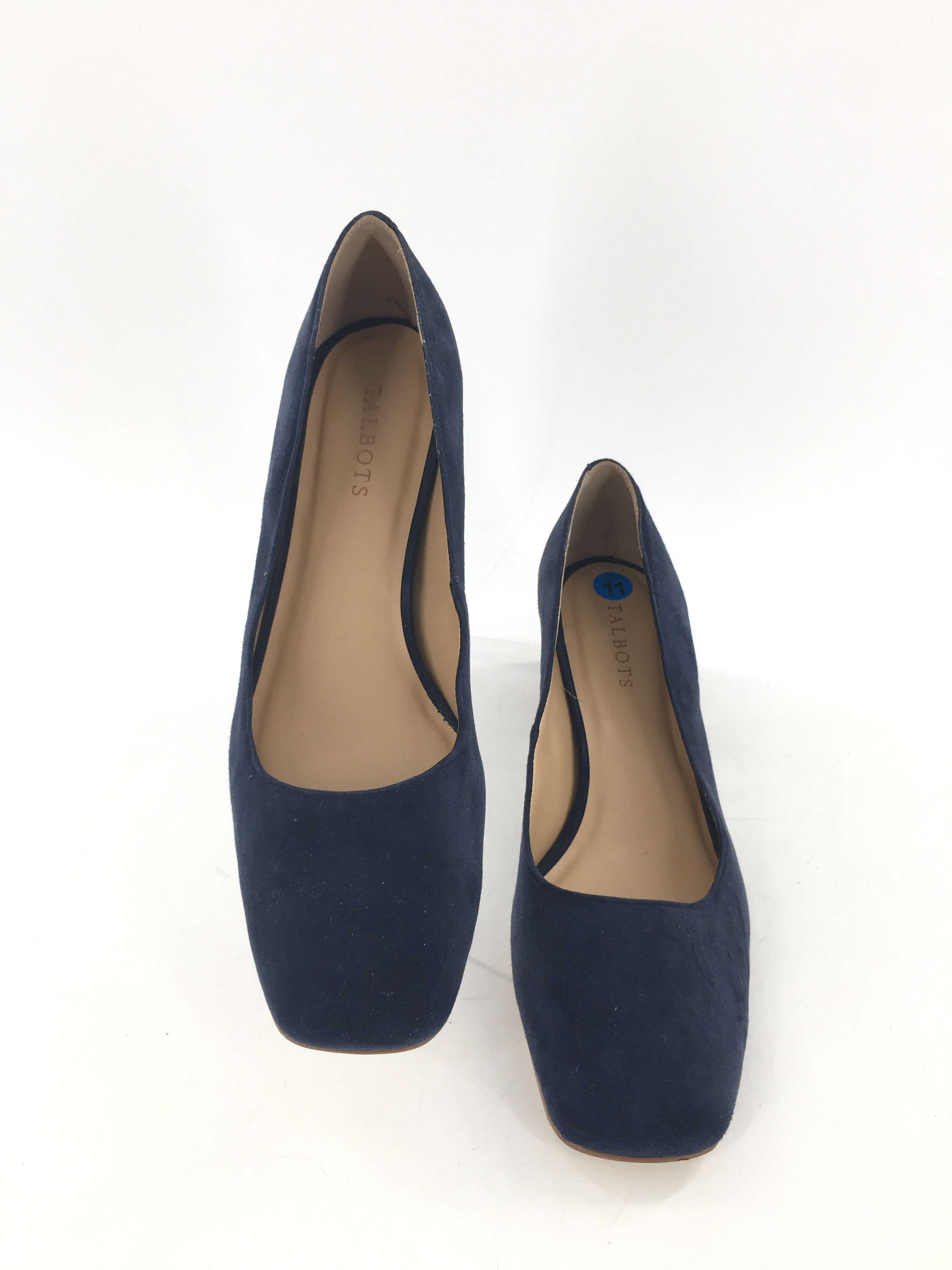 11 suede square toe pumps