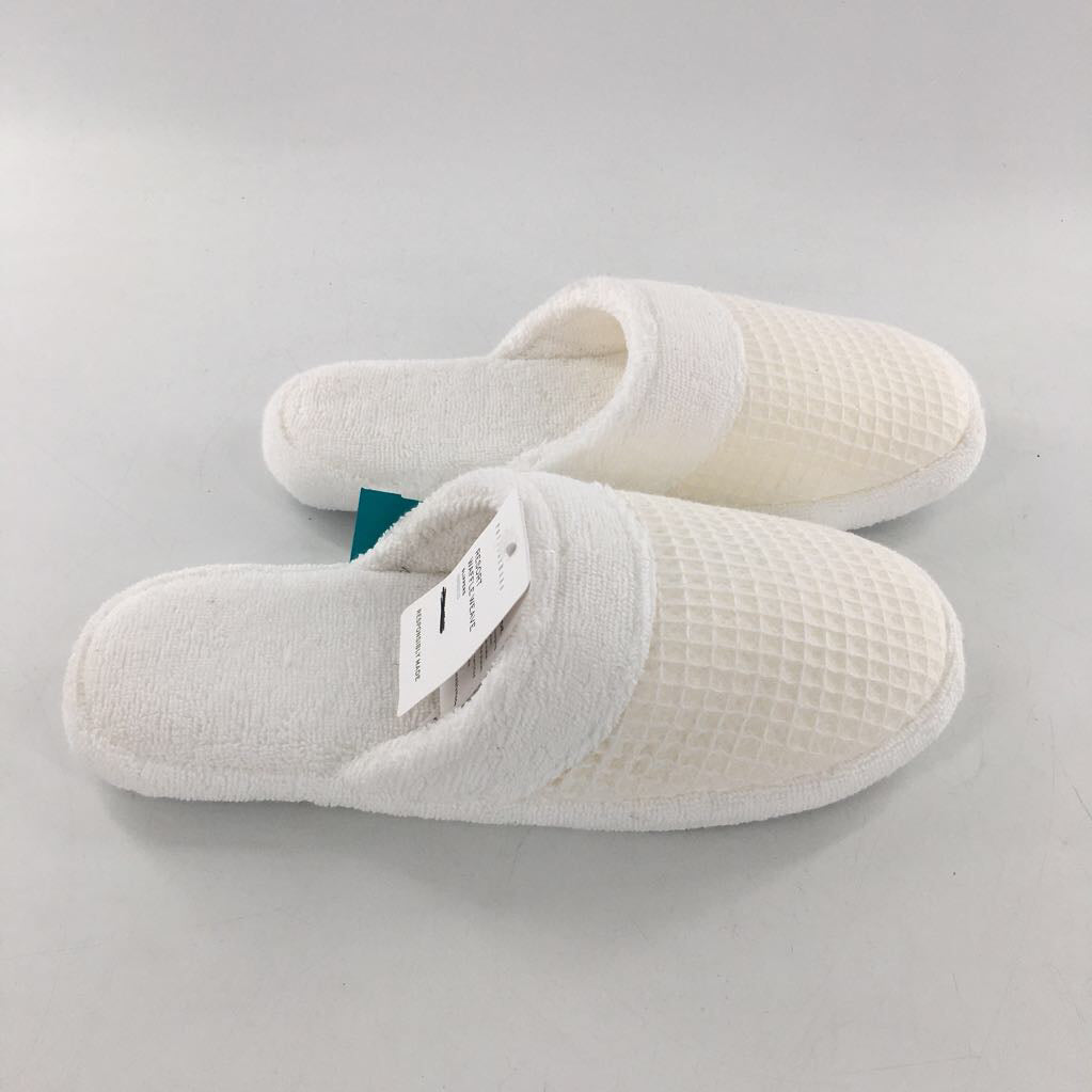 XL waffle weave slippers