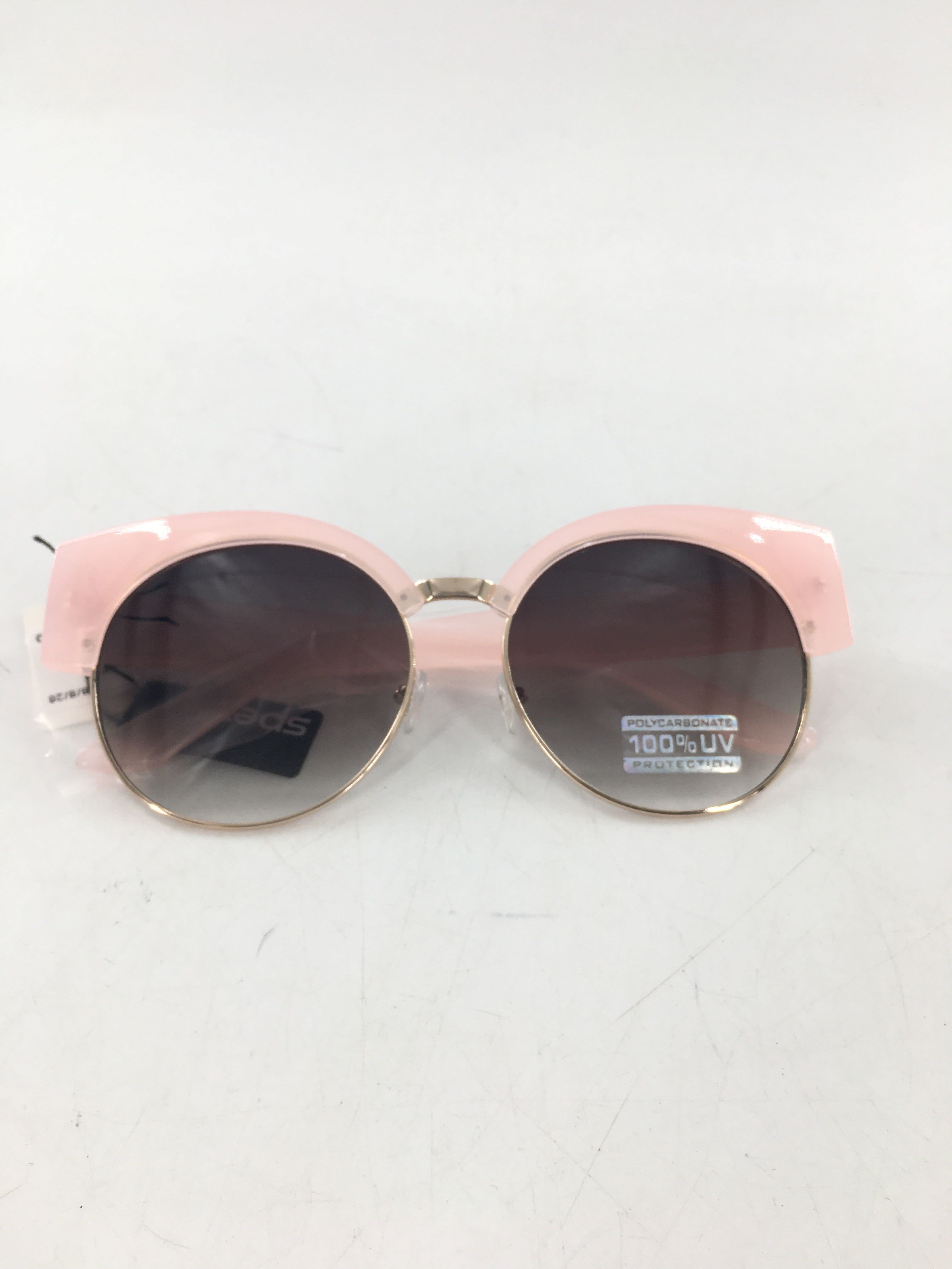 round pink frame sunglasses