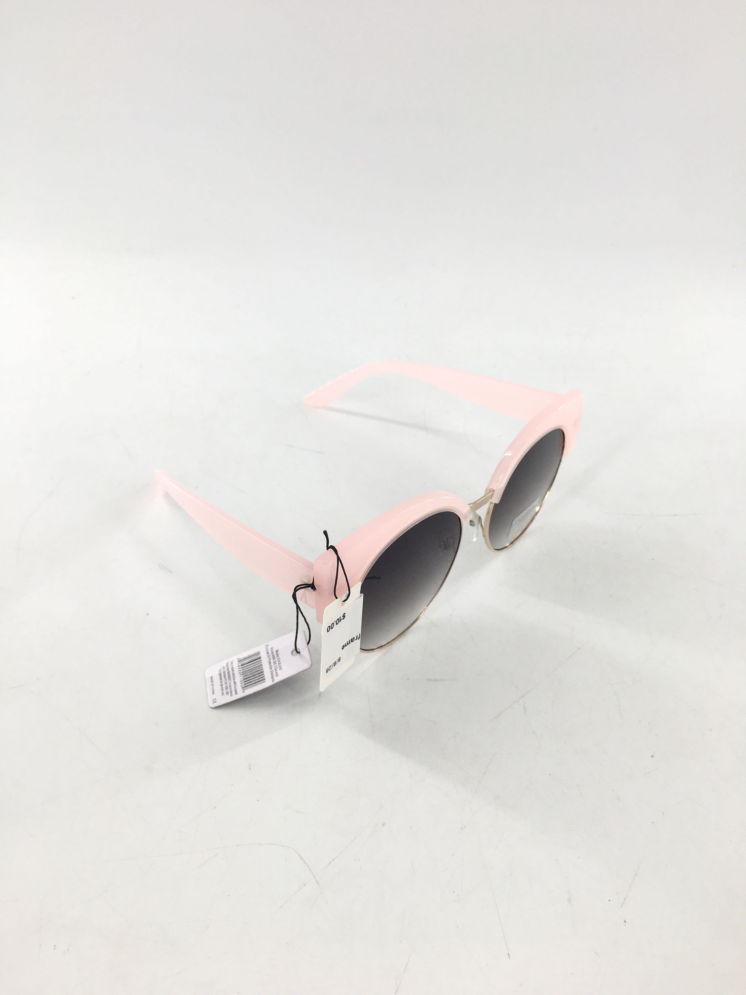 round pink frame sunglasses