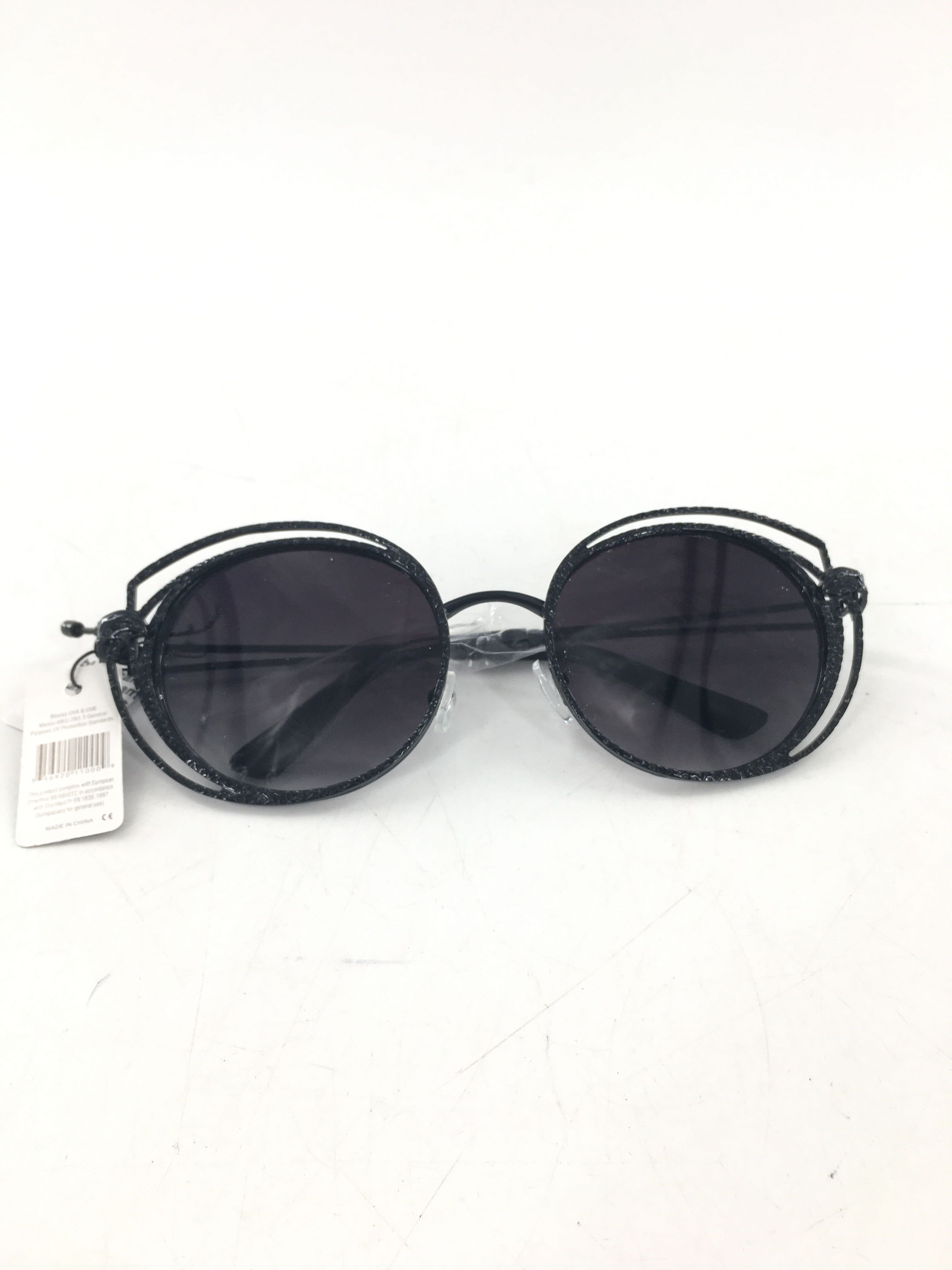 black hammered metal frame sunglasses