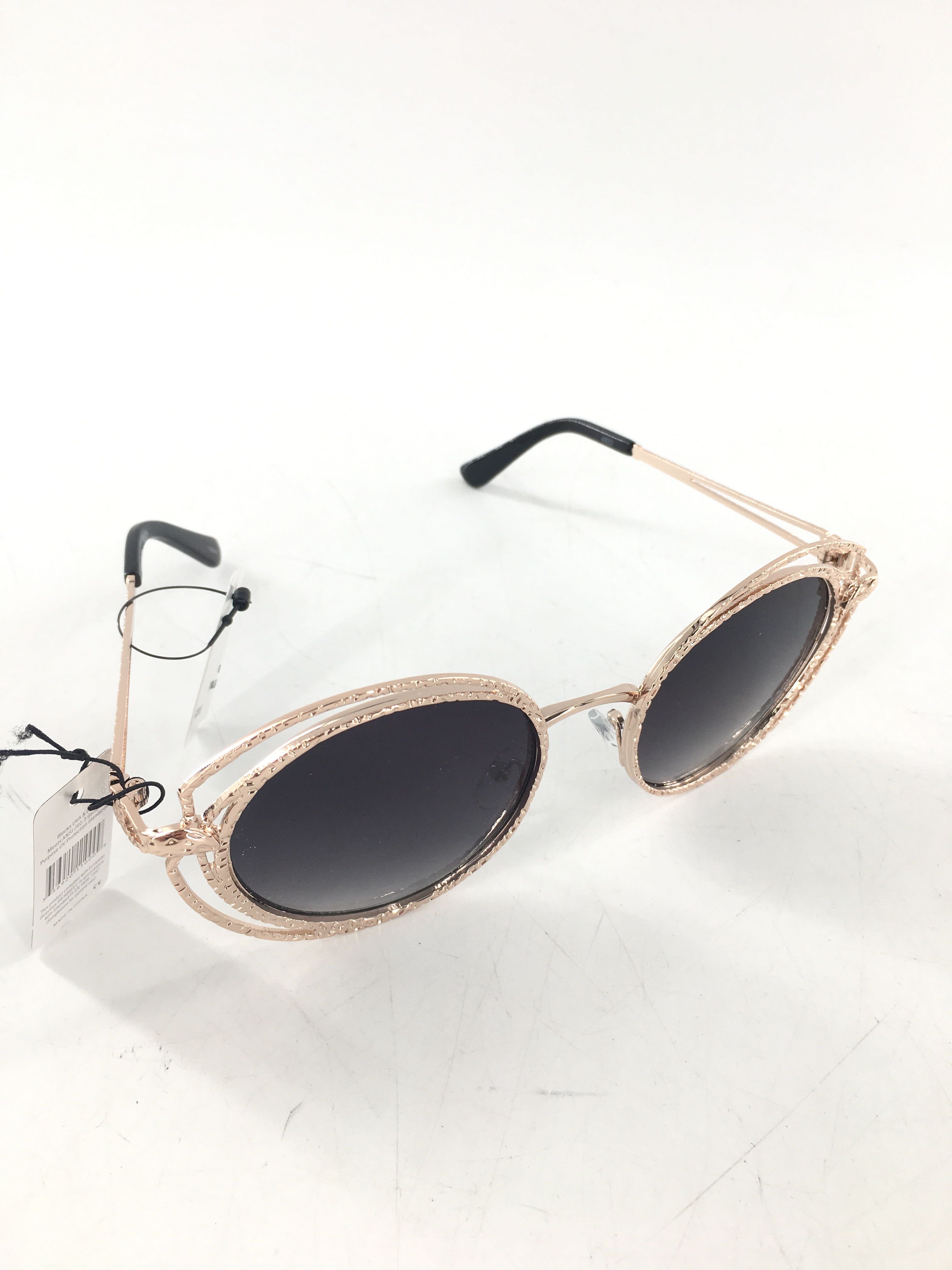 gold hammered metal frame sunglasses