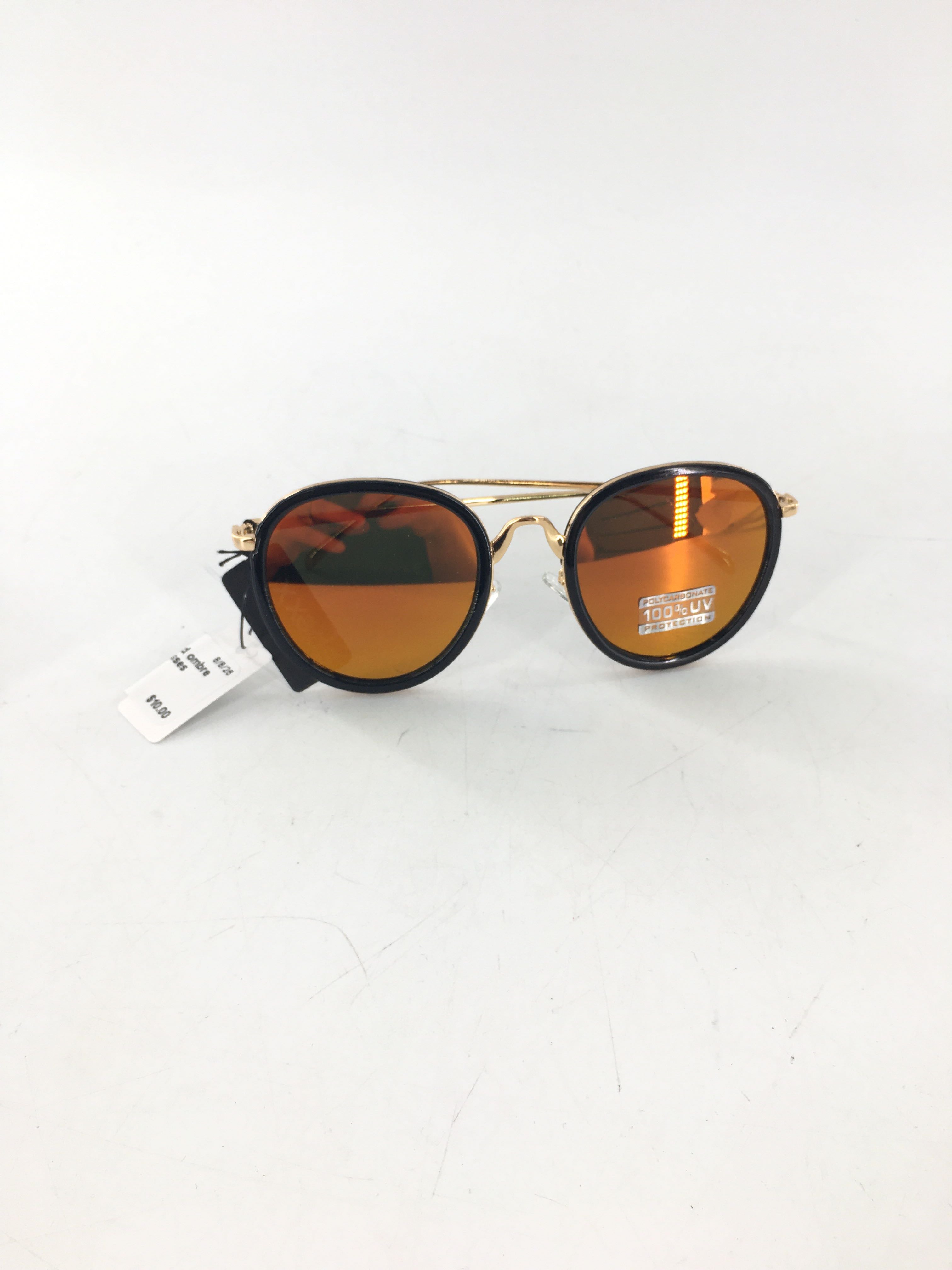 black & gold ombre lens sunglasses
