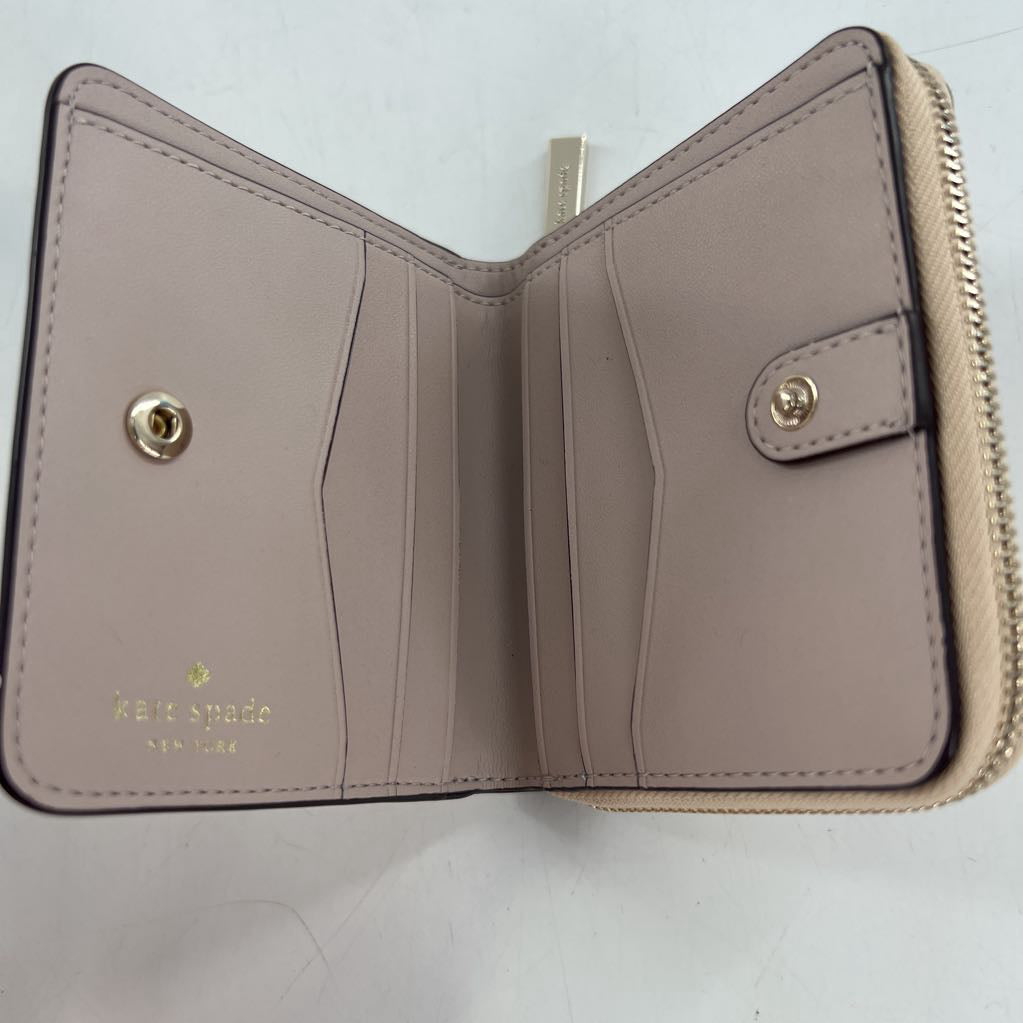 metallic bi-fold wallet