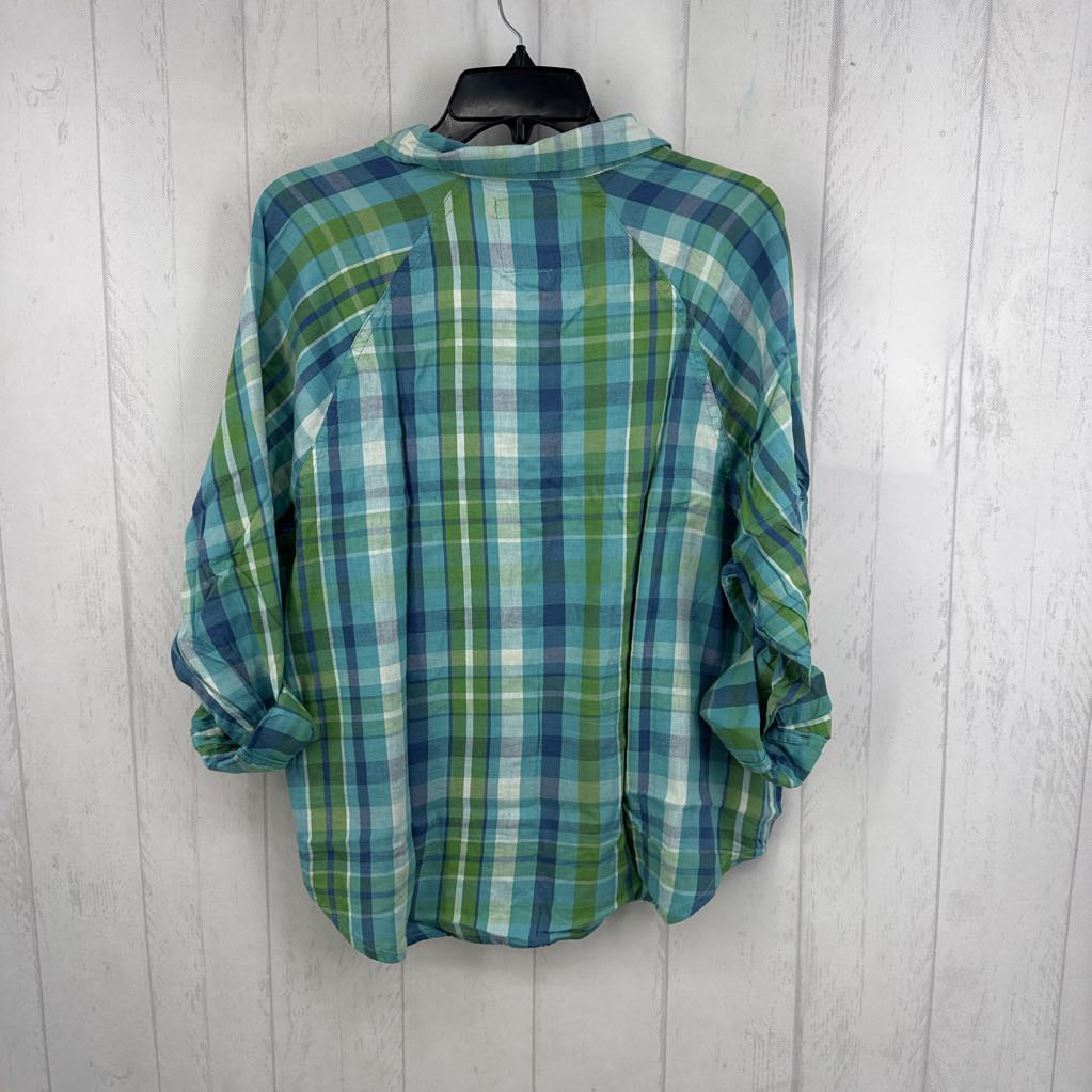 R30 M l/s plaid button shirt