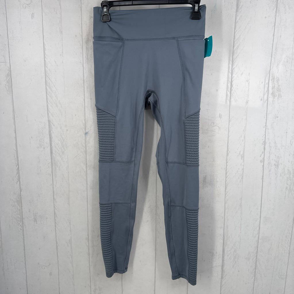 M ribbed panel leggings