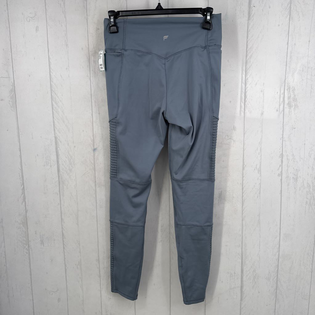 M ribbed panel leggings