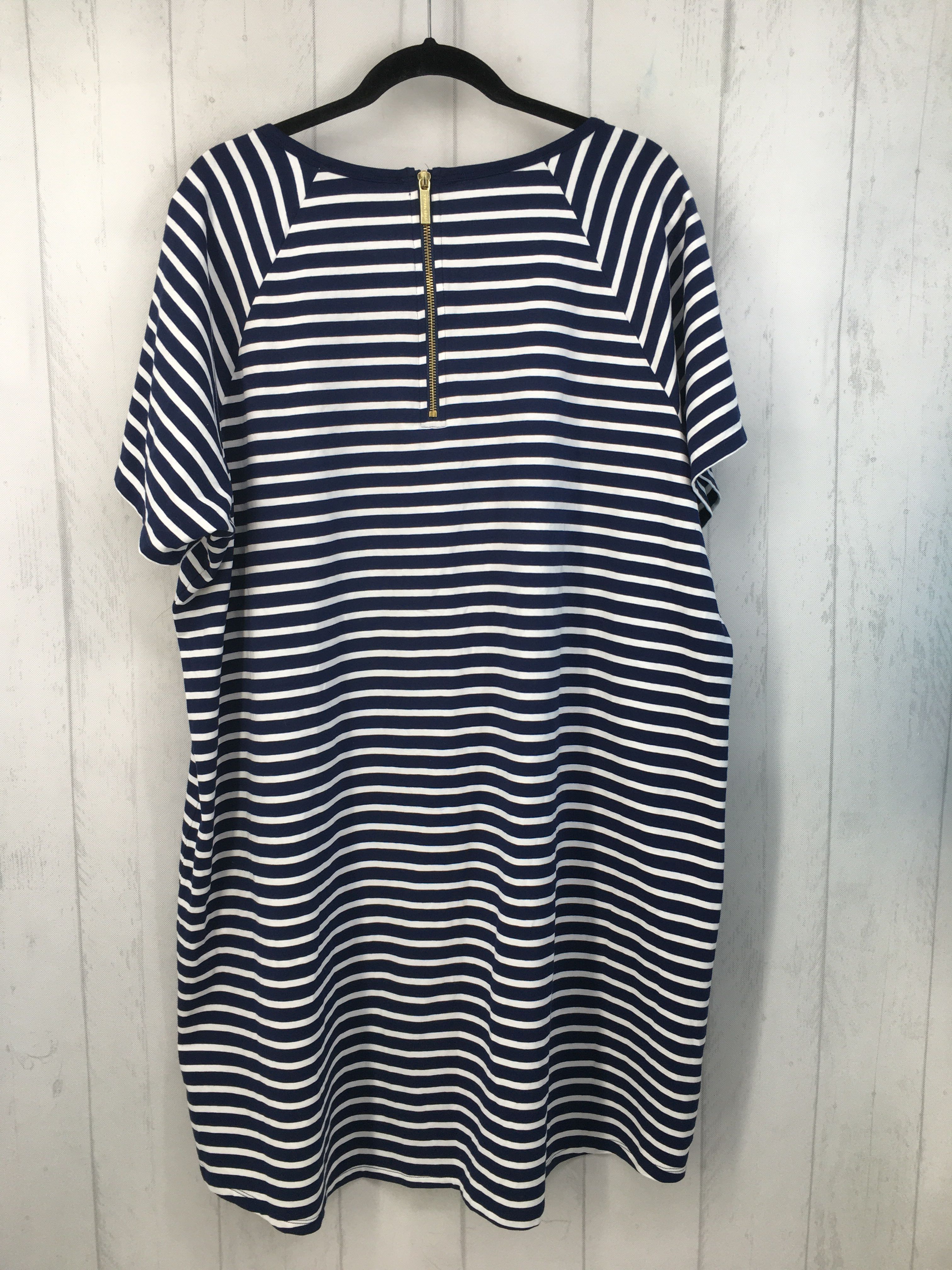 R99 3X striped s/s dress