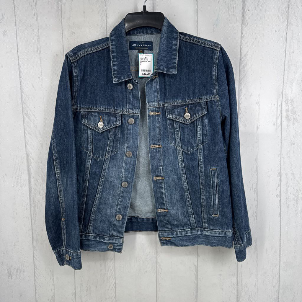M l/s button jean jacket