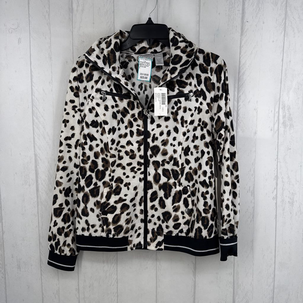 R99 S l/s animal print zip jacket