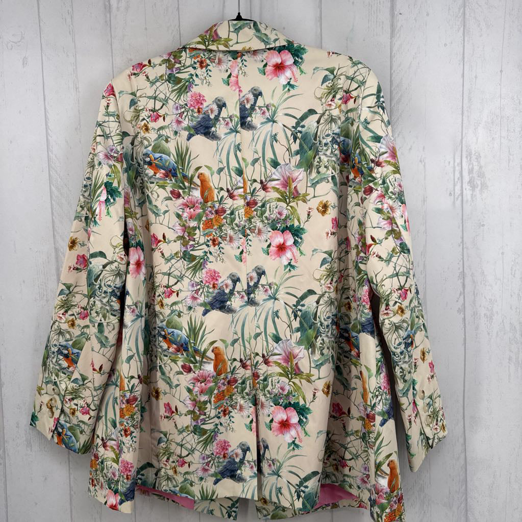 20 floral print blazer