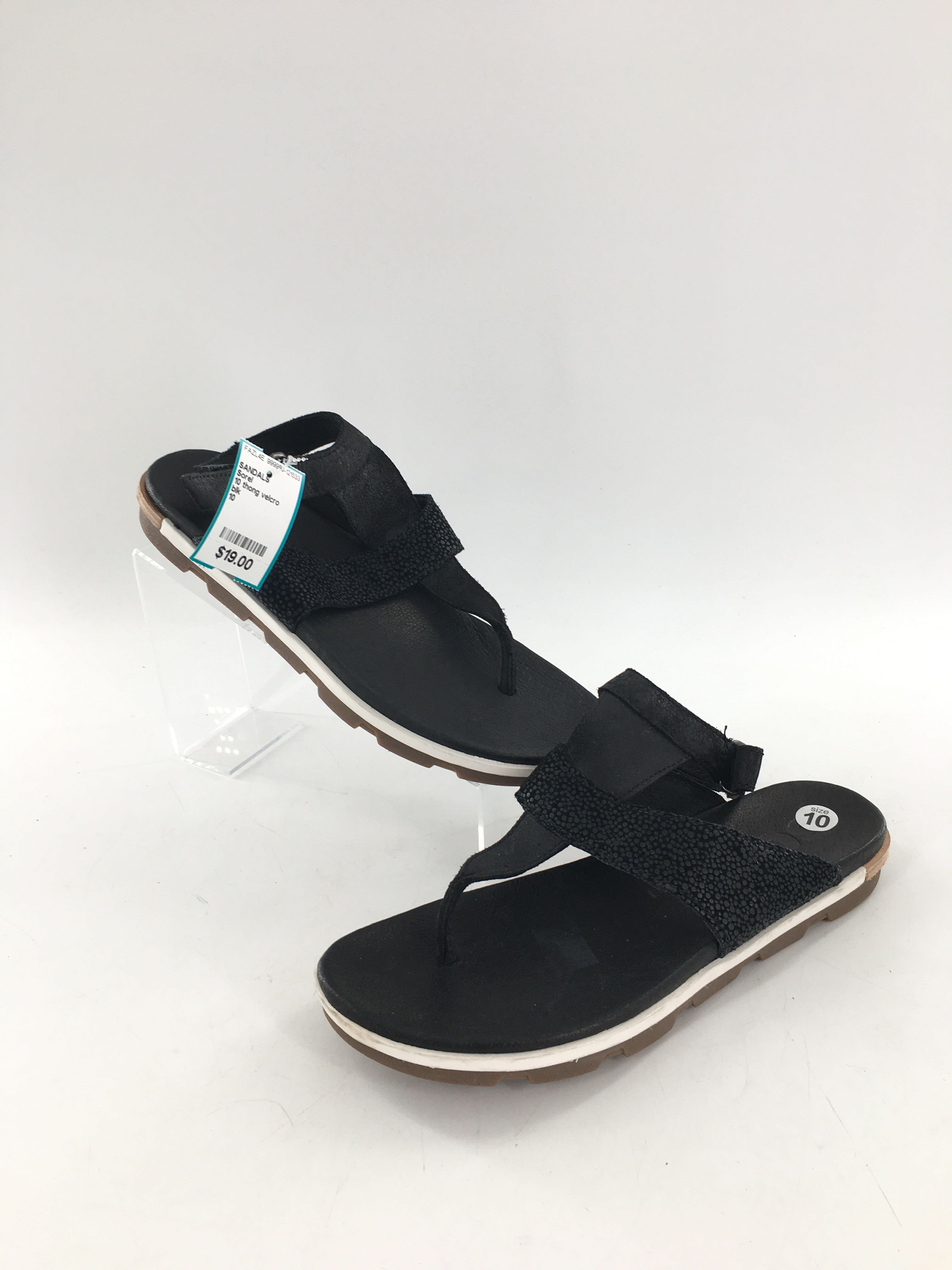 10 thong velcro ankle strap sandals