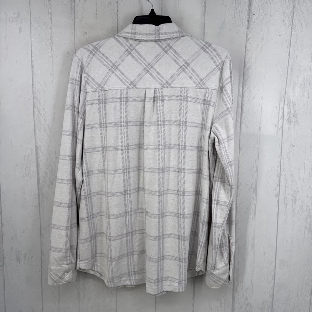 Plaid Button Down Top w/ Pockets