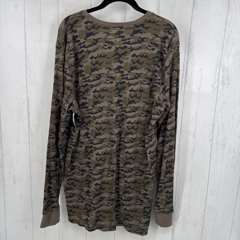 Camo Waffle Knit L/s