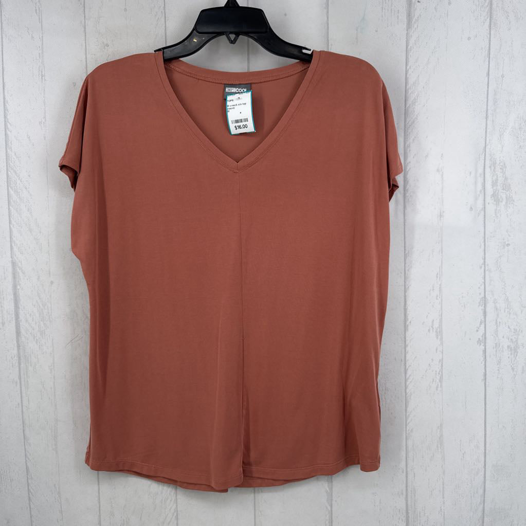 M v-neck s/s top