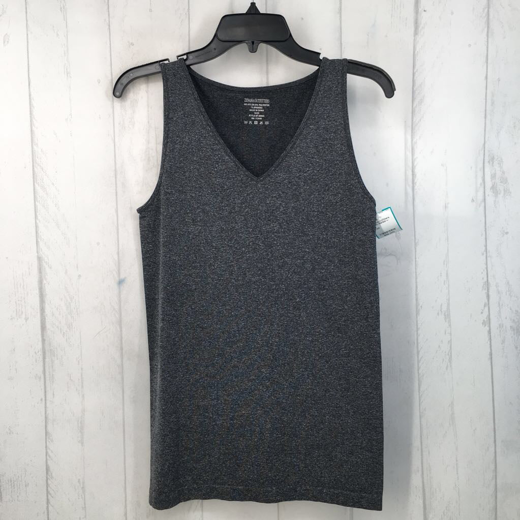 1X/2X marled v-neck tank