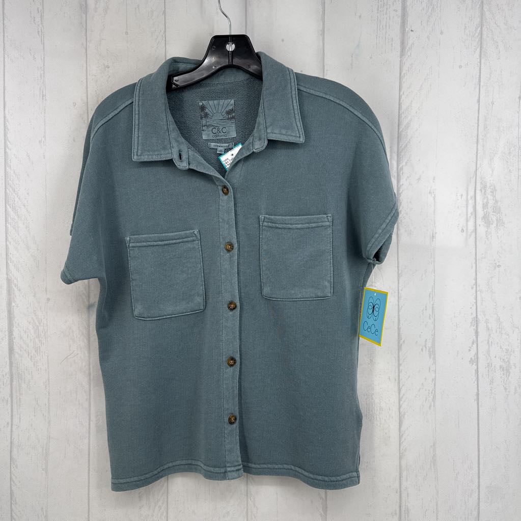 S button down s/s top