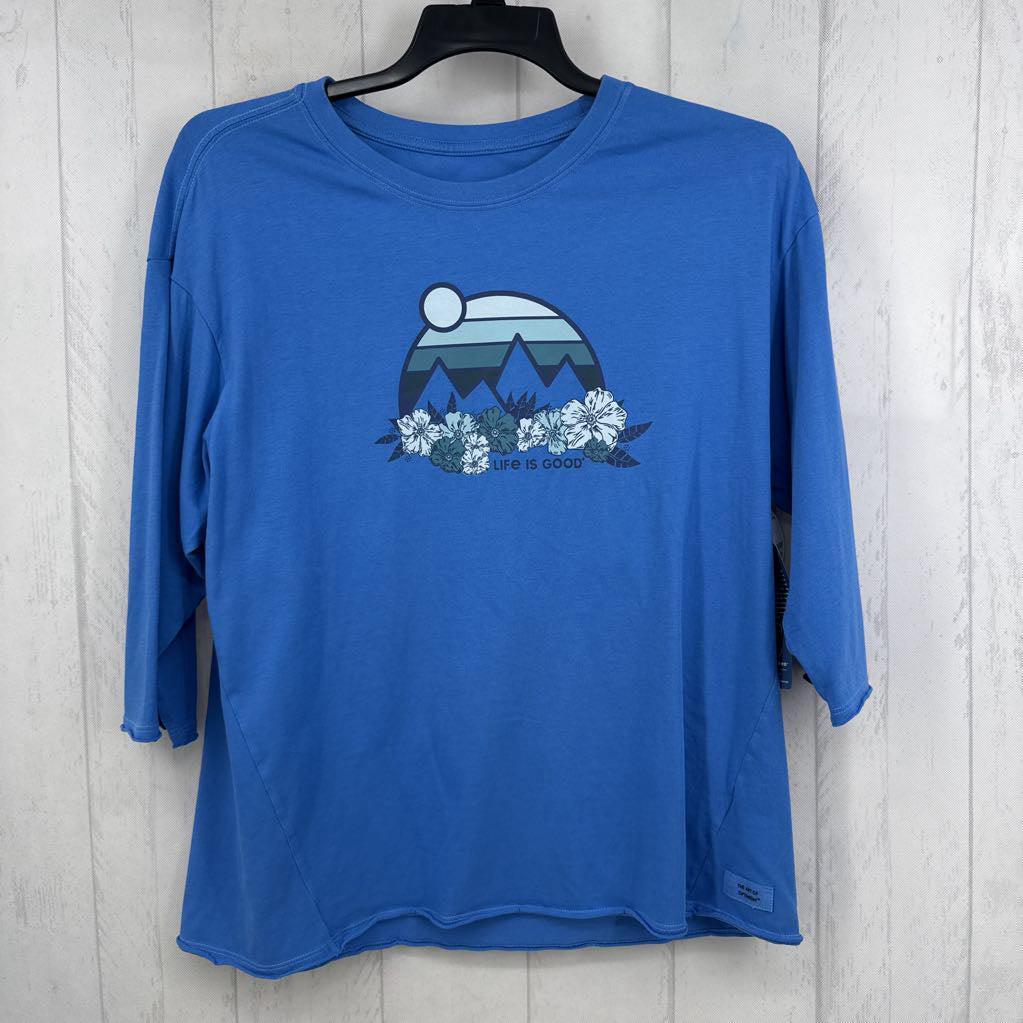 M graphic 3/4 slv tee
